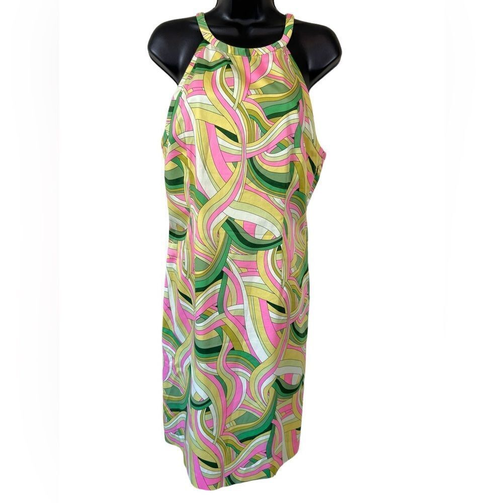 Y2K Nine West Pink & Green Retro Style Dress
